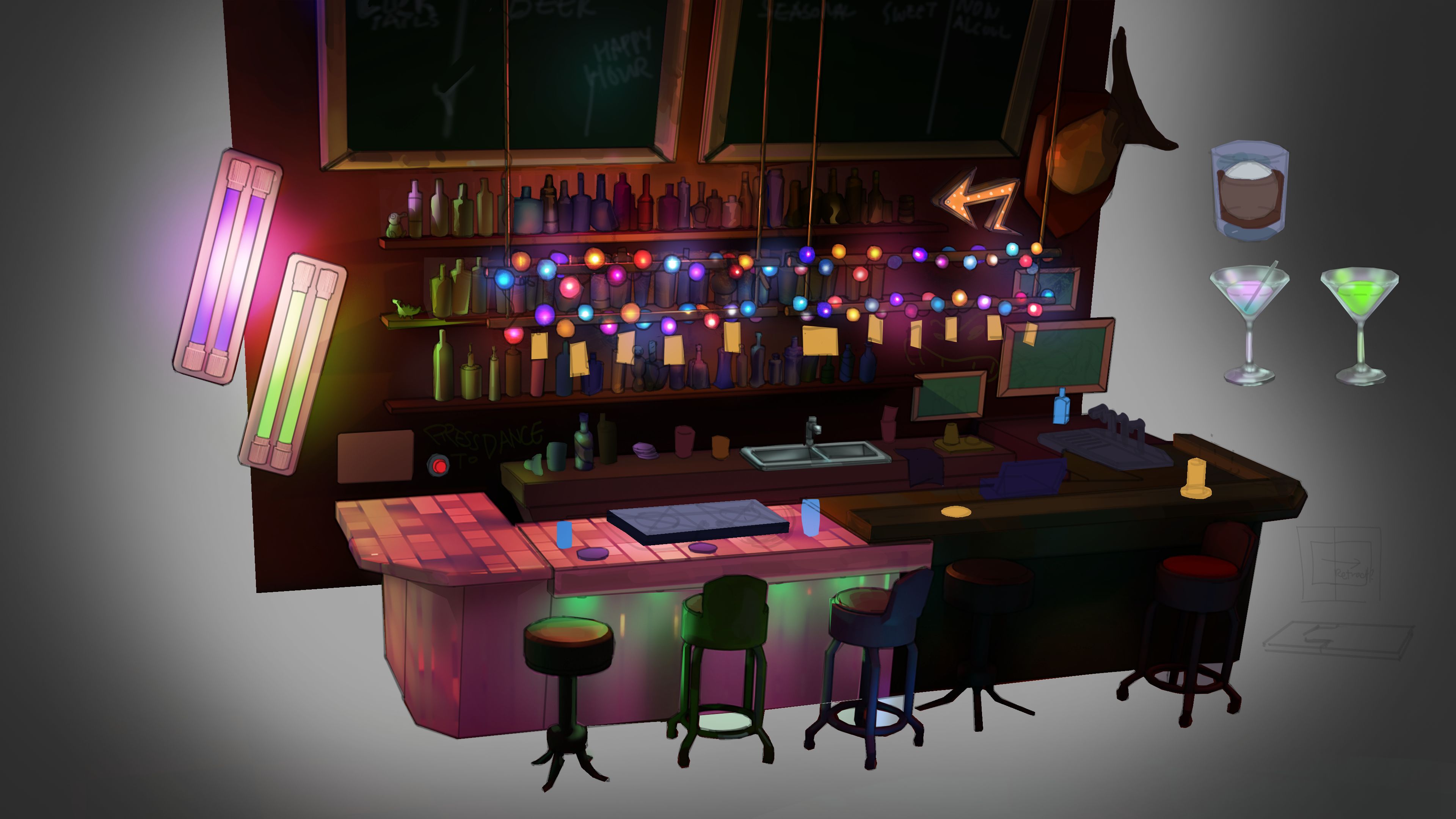 Environment - bar table